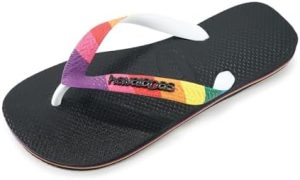 Havaianas Women Adult Buzz Lightyear Glow In The Dark Flip Flop Sandals, Black/Green, 6