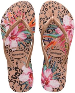 Havaianas Women's Slim Animal Floral Flip Flop Sandal